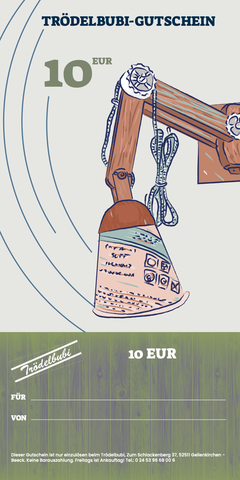 Gutscheine für den Trödelbubi
