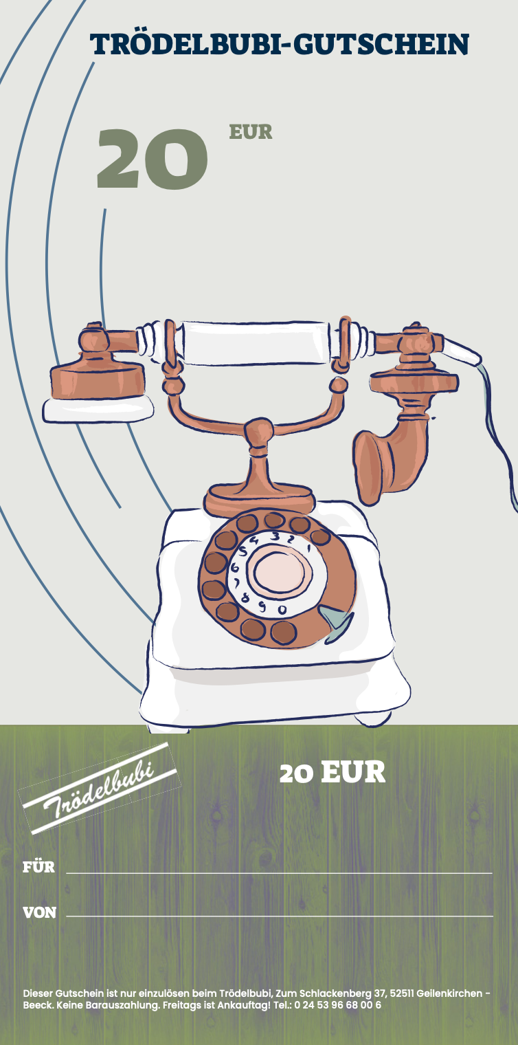 Gutscheine für den Trödelbubi