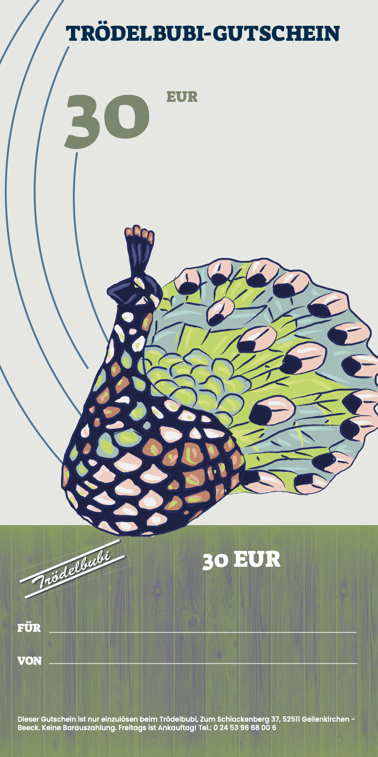 Gutscheine für den Trödelbubi