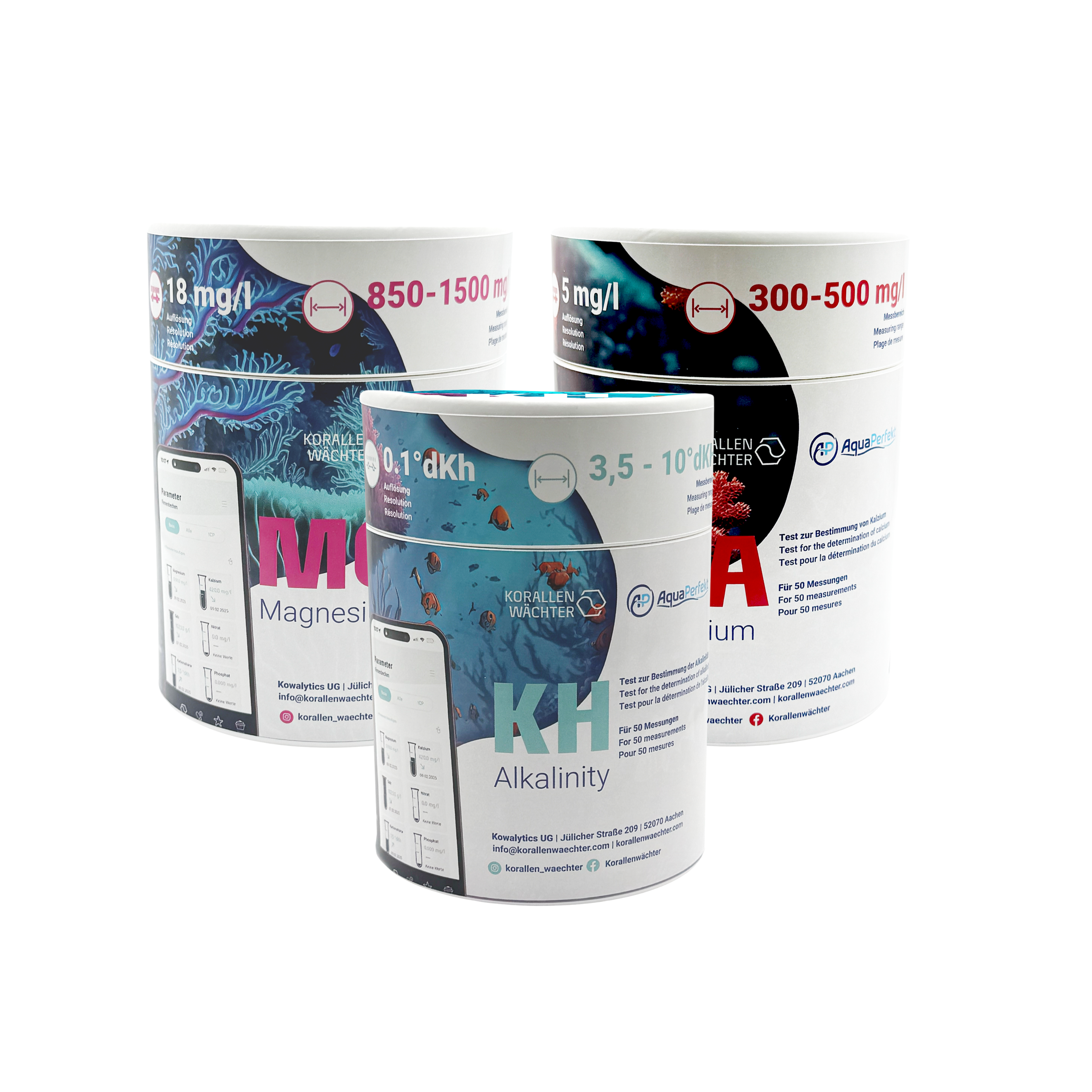 Wassertests und Refills