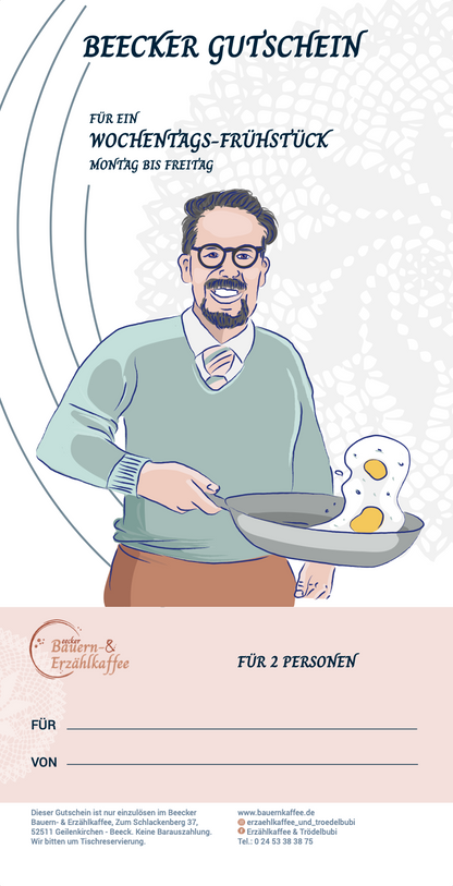 Gutscheine für ein Frühstück