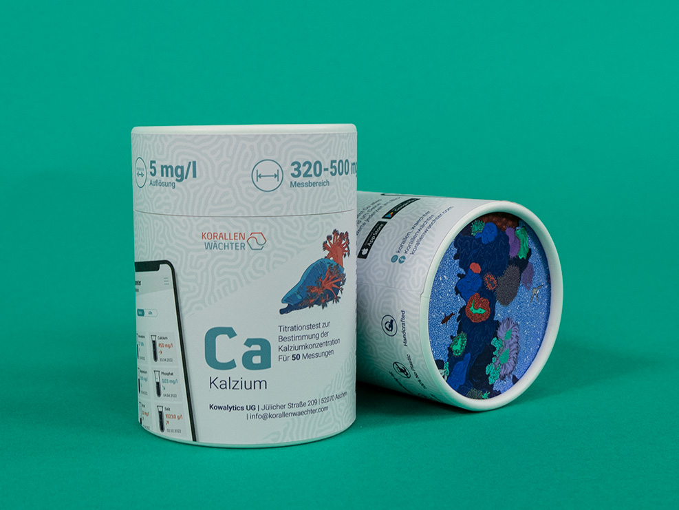 Ca Test Kit, nachhaltig, Wassertest Meerwasser, Digital, App, Korallenwächter